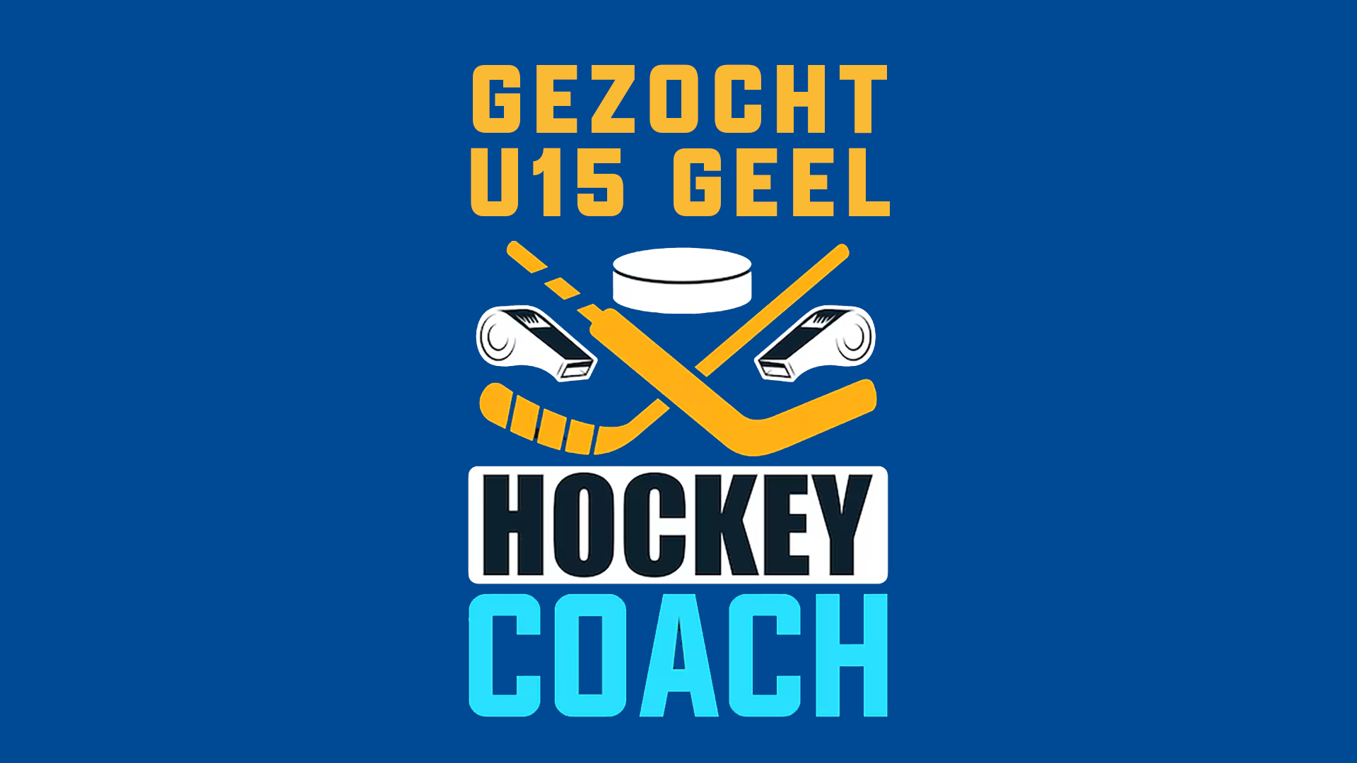 IJshockey Trainer/Coach gezocht – Tilburg Trappers U15 geel