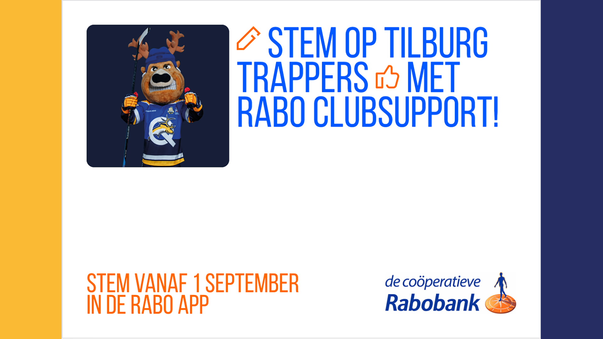 Stem op Tilburg Trappers bij Rabo Clubsupport