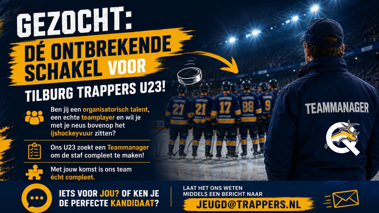 Gezocht: Teammanager Tilburg Trappers U23