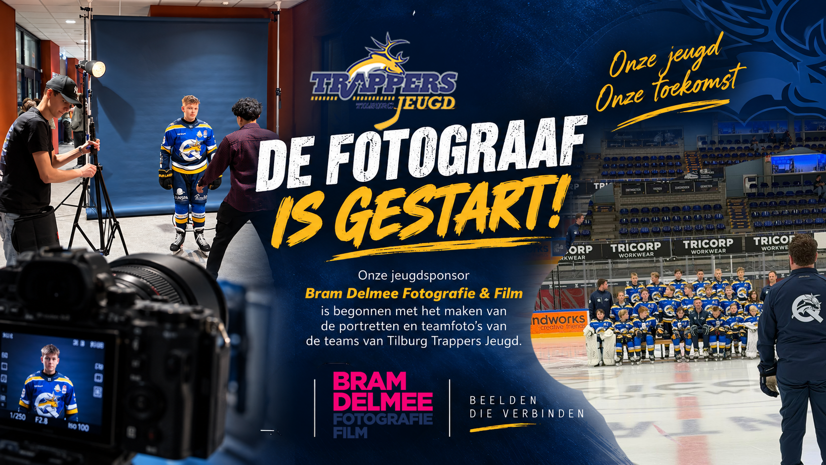 Smile! De fotograaf is gestart voor Tilburg Trappers Jeugd